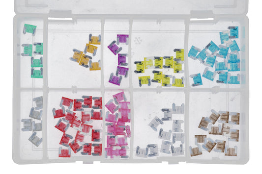 Connect Assorted Low Profile Mini Blade Fuses 100pc 31858