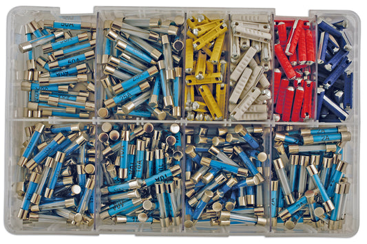 Connect Assorted Glass & Continental Auto Fuses 480pc 31859