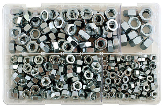 Connect Assorted MM Plain Steel Nuts Box 370pc 31860
