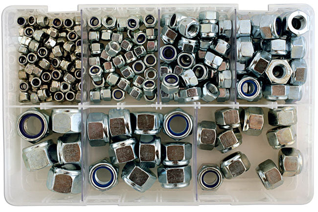Connect Assorted MM Nyloc Steel Nuts Box 220pc 31861