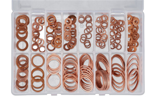 Connect Assorted Copper Sealing Washers Imperial Box 225pc 31870