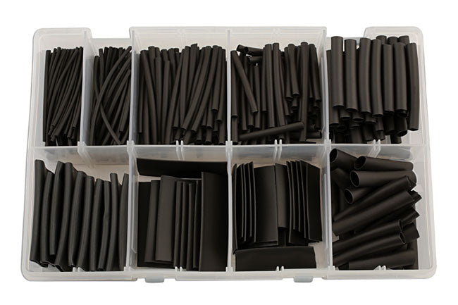 Connect Assorted Black Heat Shrink, 50mm Lengths 350pc 31893
