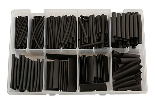 Connect Assorted Black Heat Shrink, 50mm Lengths 350pc 31893