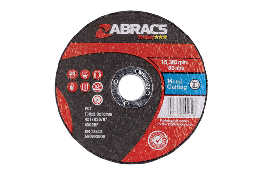 Connect Abracs Flat Cutting Discs 230mm x 3.0mm 25pc 32060