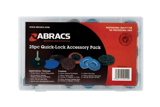 Connect Abracs Quick Lock Accessory Pack 25pc 32109