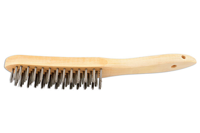 Connect 4 Row Wooden Handle Wire Scratch Brush 4pc 32128