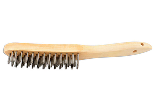 Connect 4 Row Wooden Handle Wire Scratch Brush 4pc 32128