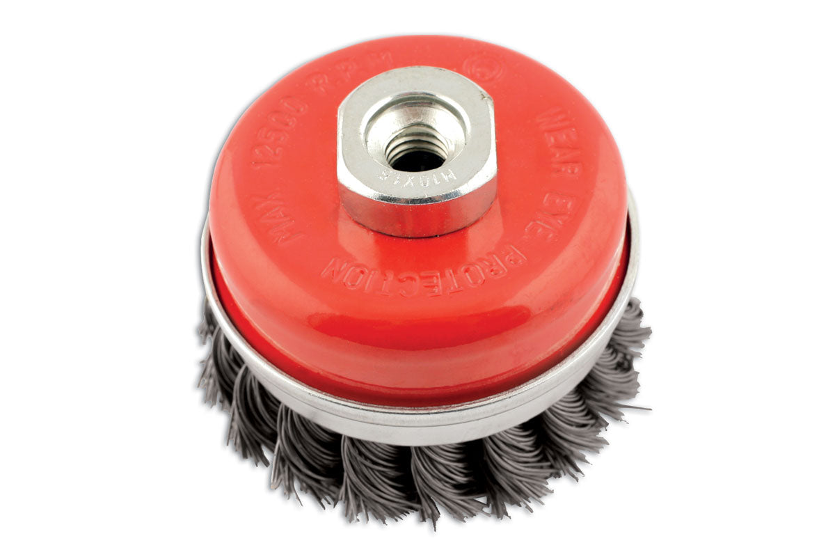 Connect Abracs Twist Knot Cup Brush 70mm x M10 1.5 Pitch 1pc 32129
