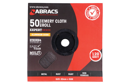 Connect Abracs Emery Roll 50mm x 50m x P120 1pc 32150