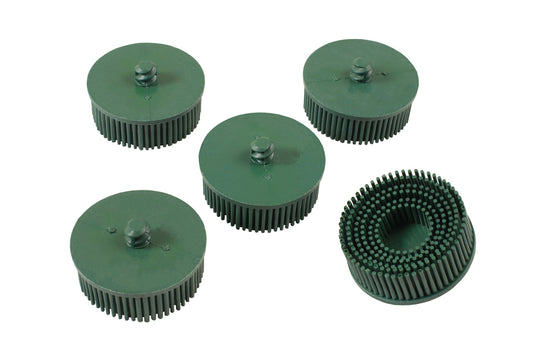 Connect Abracs Quick Lock Bristle Brush 50mm x P50 Green 5pc 32198
