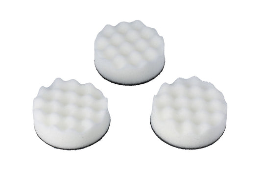Connect Cutting/Compounding Corrugated Velcro White Pad 3pc 32276