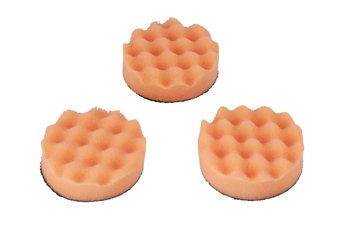 Connect Polishing Corrugated Velcro Orange Pad 3pc 32277