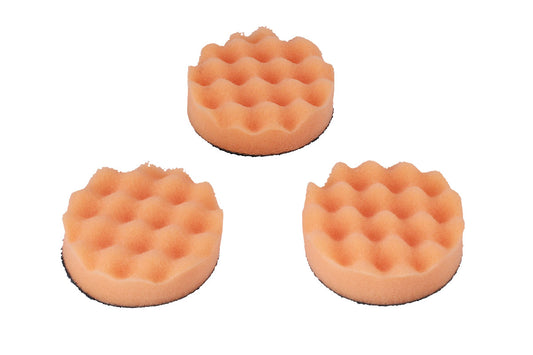 Connect Polishing Corrugated Velcro Orange Pad 3pc 32277