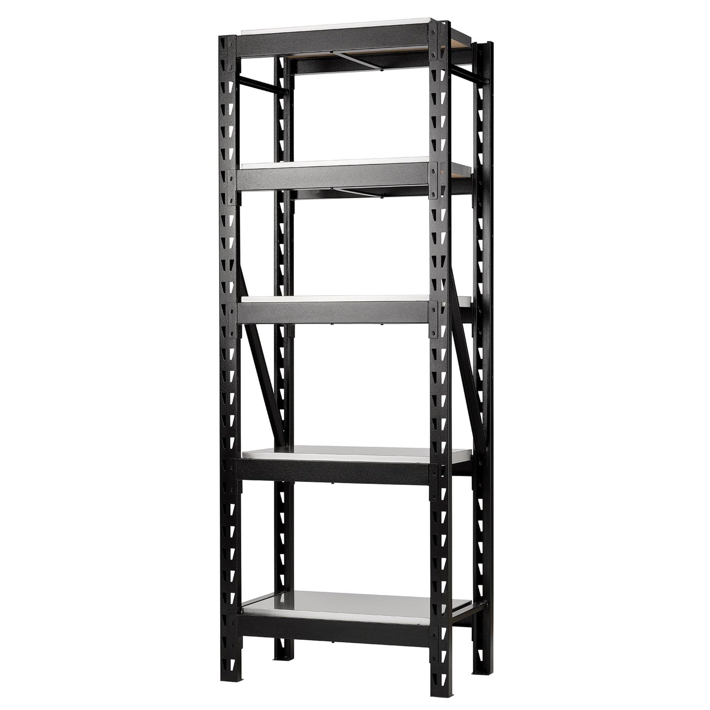 BUNKER 22 Piece Modular 5 Tier Racking with Stainless Steel Shelving, 750mm
