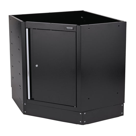 BUNKER Black Modular Corner Floor Cabinet W 865 x H 910 x D 861mm 33199