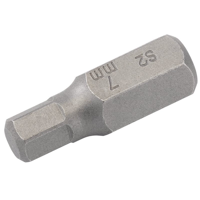 Draper 7mm x 30mm Hexagonal 10mm Insert Bit for Mechanic's Bit Sets 33328