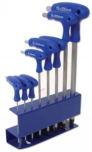 Laser Tools T-Handle Hex Key Set 8pc 3333