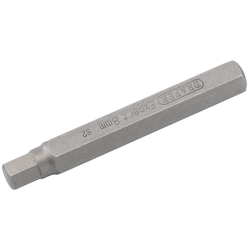 Draper 8mm x 75mm Hexagonal 10mm Insert Bit for Mechanic's Bit Sets 33336
