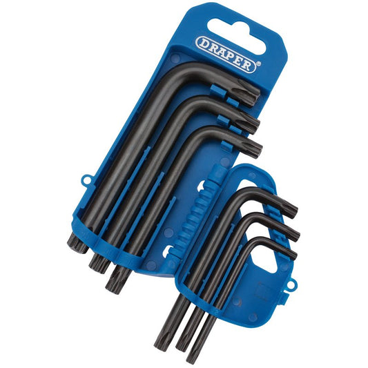 Draper Torx Star Security Key Set 6 Piece Plastic Holder 33739