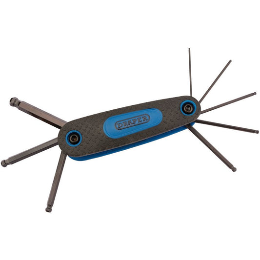 Draper Ball End Metric Hex Key Set 8 Piece pocket-size plastic storage 33837