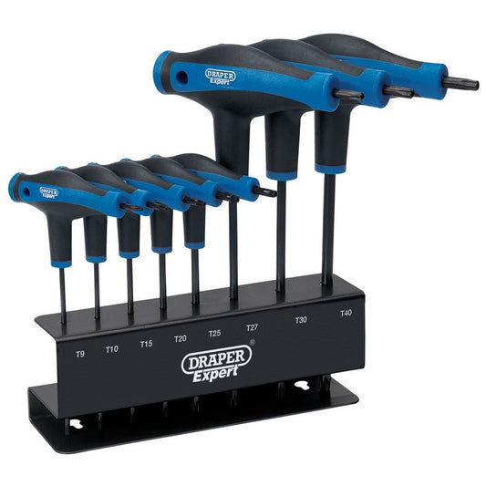Draper Expert Torx Star Soft Grip Metric T Handle Key Set 8 Piece 33872