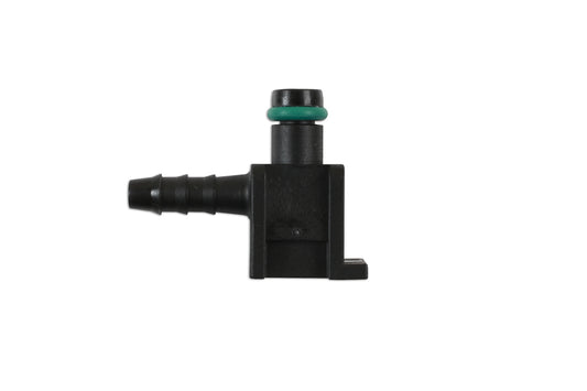 Connect Fuel Line Leak off L Type Quick Elbow Connector 4mm x 6mm 5pc 34022