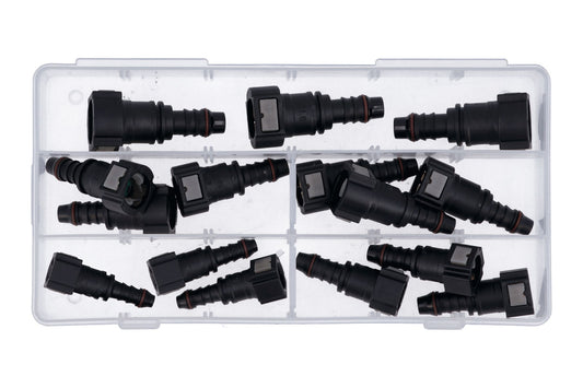 Connect Assorted Straight Fuel Line Quick Connectors 15pc 34031