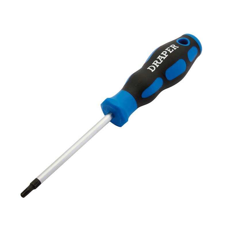 Draper T25T Torx Star Soft Grip Security Screwdriver 100mm Blade 34267