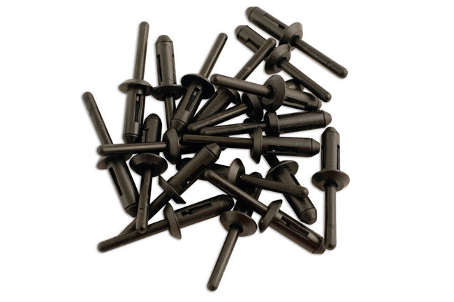 Laser Tools Plastic Rivets 6.6mm x 17.2mm 20pc 3484