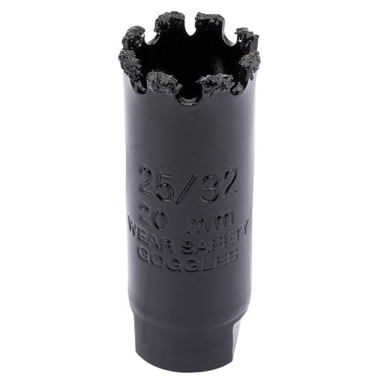 Draper Tungsten Carbide Grit Hole Saw 20mm Welded Tungsten Grit Rim 34866