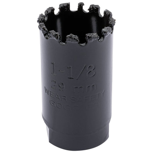 Draper Tungsten Carbide Grit Hole Saw 29mm Welded Tungsten Grit Rim 34869