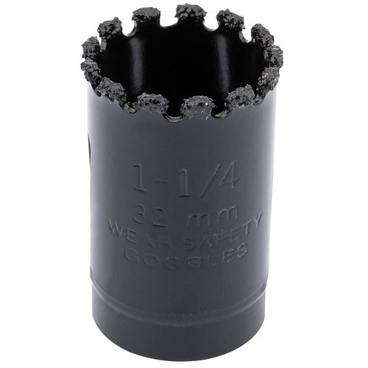 Draper Tungsten Carbide Grit Hole Saw 32mm Welded Tungsten Grit Rim 34870