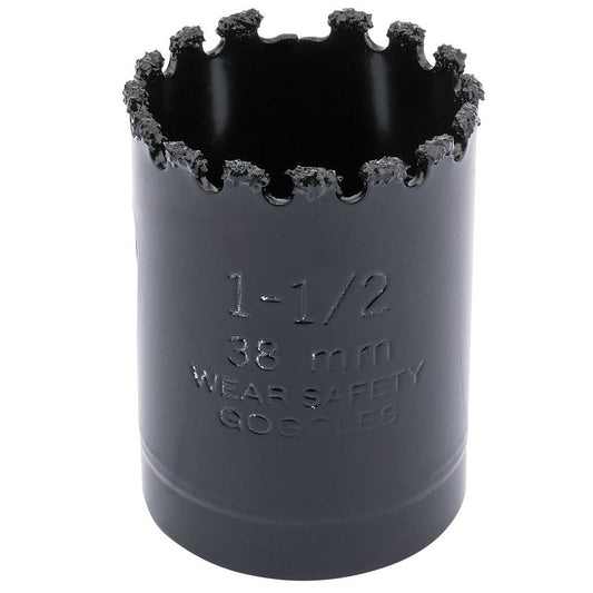 Draper Tungsten Carbide Grit Hole Saw 38mm Welded Tungsten Grit Rim 34892