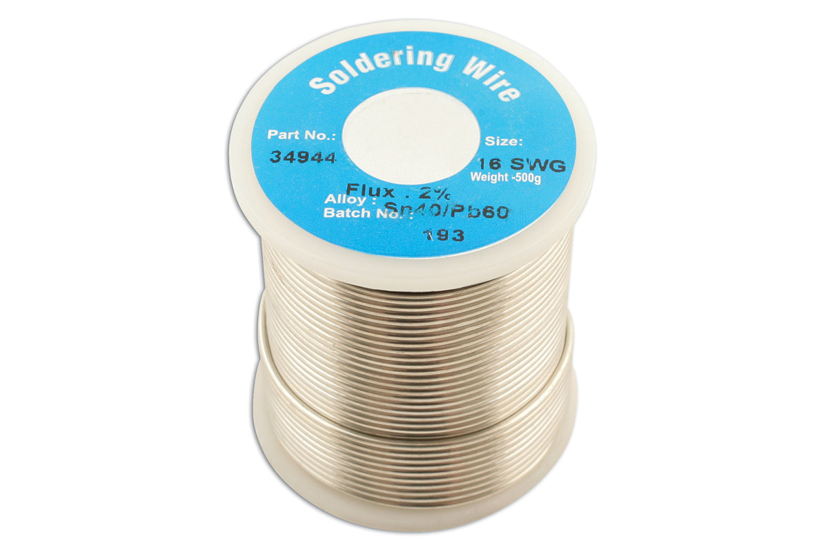Connect Solder Wire 16 SWG/1.6mm 0.5kg Reel 1pc 34944