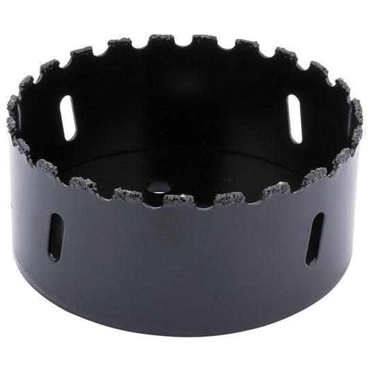 Draper Tungsten Carbide Grit Hole Saw 102mm Welded Tungsten Grit Rim 34967