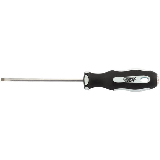 Draper Plain Slot Soft Grip Parallel Tip Screwdriver 3 x 75mm soft grip 34971