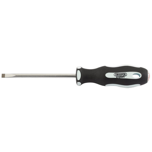 Draper Plain Slot Soft Grip Parallel Tip Screwdriver 5.5 x 100mm 34973