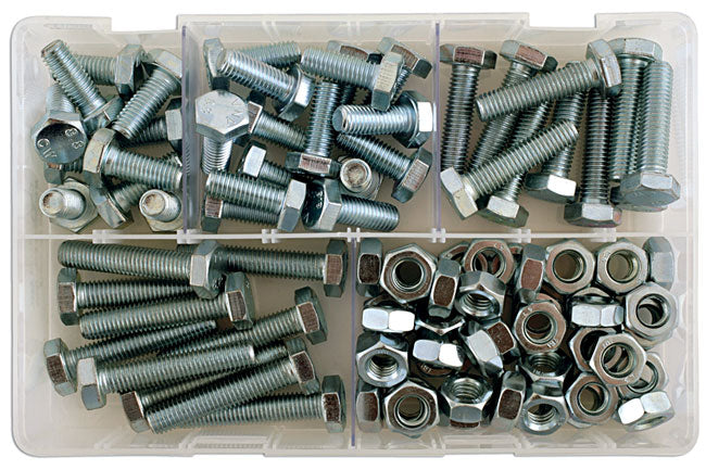 Connect Assorted M10 Bolts & Nuts Box 88pc 35012