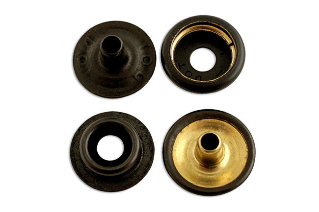 Connect Durable Dot Set 15mm Black 10pc 35034