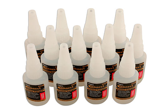 Connect Premium Superglue, Clear 20g 12pc 35202