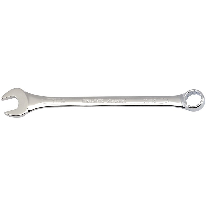 Draper Imperial Combination Spanner 11/16" Chrome Plated Offset Jaw 15° 35336