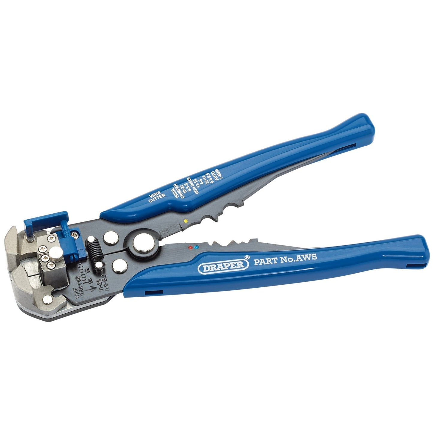 Draper Dual Action Automatic Wire Stripper Crimper 205mm Range 0.2-6.0mm² 35385