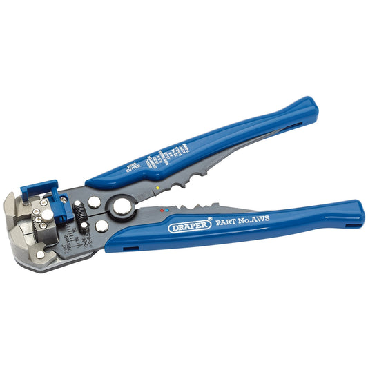 Draper Dual Action Automatic Wire Stripper Crimper 205mm Range 0.2-6.0mm² 35385