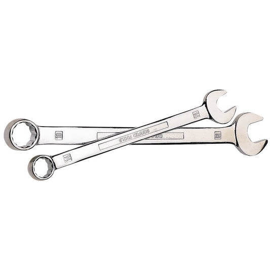 Draper Combination Spanner 14mm Chrome Plated Offset Jaw 15° 35386