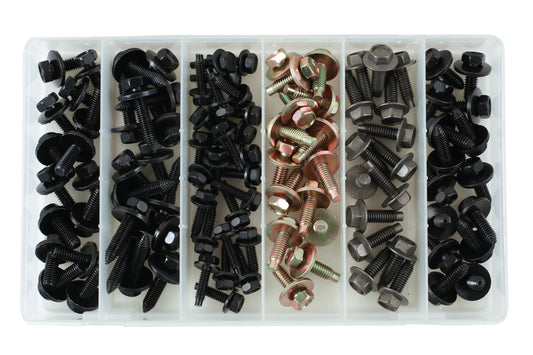 Connect Assorted Metal Body Screw Trim Fasteners 100pc 35993