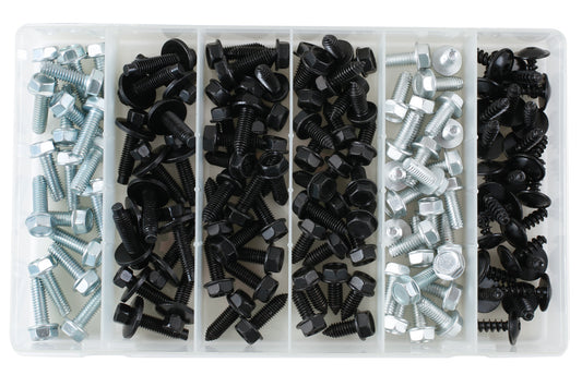 Connect Assorted Metal Screw Trim Fasteners 135pc 35994