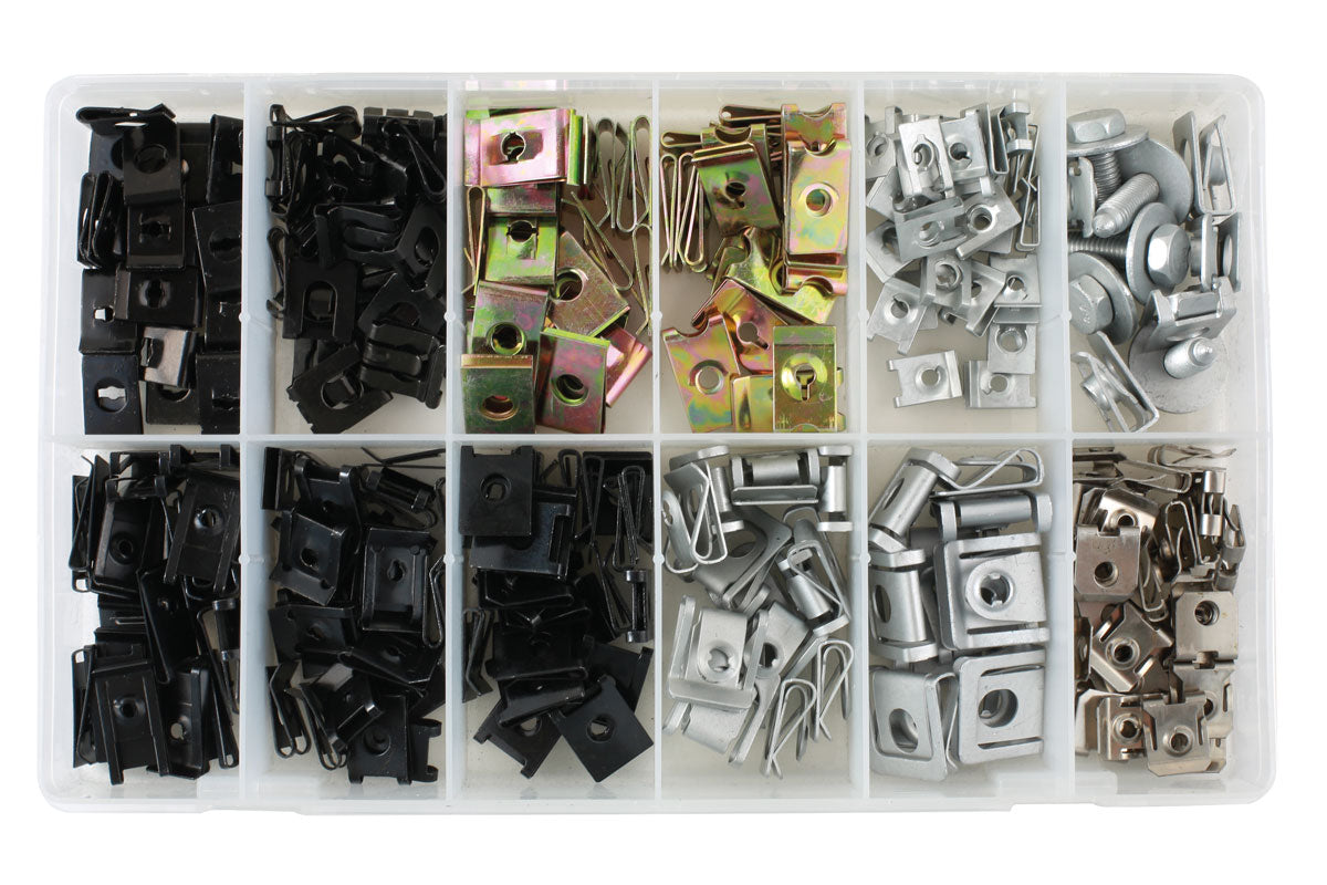 Connect Assorted Metal Trim Nuts & U Nuts 245pc 35995