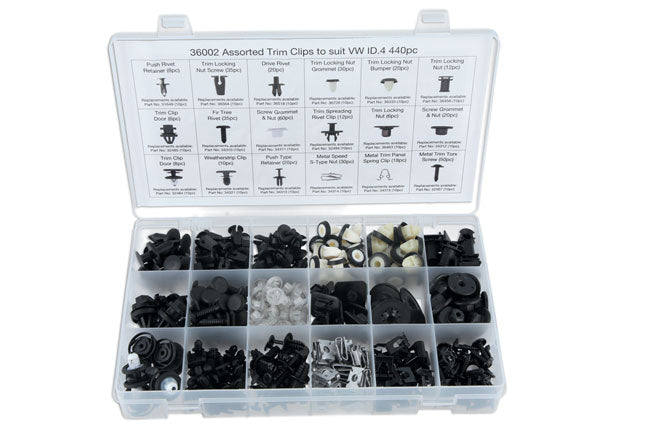 Connect Assorted Trim Clips to suit VW ID.4 440pc 36002