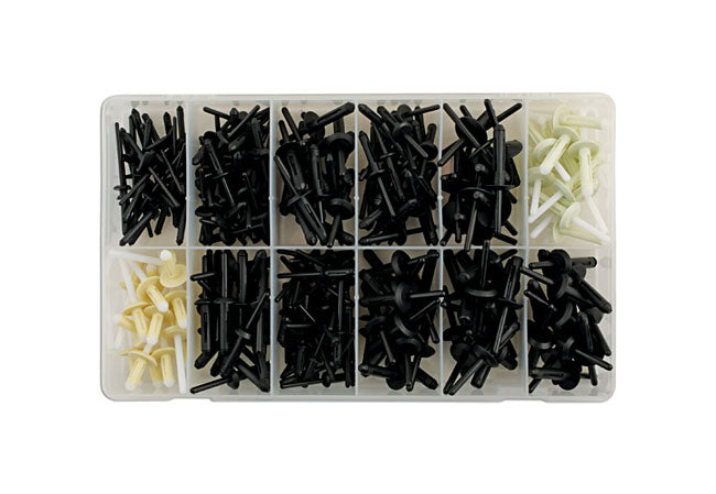 Connect Assorted Plastic Trim Rivets 235pc 36038