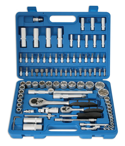 Laser Tools Metric Socket And Bit Set 1/4"D 1/2"D 94pc Plus Accessories 3671
